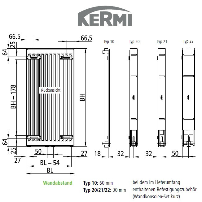 Kermi X2 Heizkorper Verteo Profil FSN211800501X3K | warme24.de