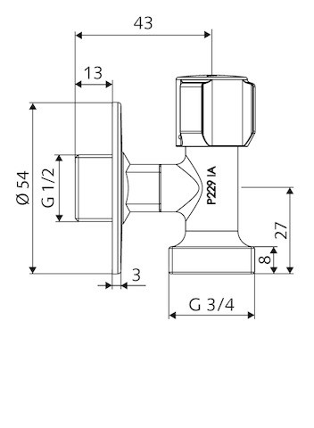 Schell Geräteanschlussventil COMFORT 054400699 | wärme24.de
