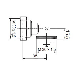 Oventrop Heizkörper Thermostatkopf Uni XH Oventrop Winkeladapter 1011450 