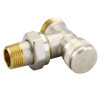 Danfoss Rücklaufverschraubung RLV 15 G 3/4 AG, Eck, vernickelt 003L0363