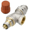 Danfoss Ventilgehäuse RA-N 15 R 1/2, UK Axial, vernickelt, selbstdichtende Nippel 013G0117
