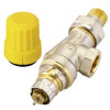 Danfoss Ventilgehäuse RA-UN 10 R 3/8, UK Axial, matt vernickelt 013G3041