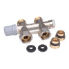 Danfoss Anschlussarmatur VHS-E für Einrohrheizungen, R 1/2, Durchgang 013G4692