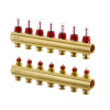 Danfoss Fussbodenheizungs-Verteiler FHF-7F 7 Kreise, mit Durchflussanzeige 088U0527