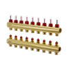 Danfoss Fussbodenheizungs-Verteiler FHF-9F 9 Kreise, mit Durchflussanzeige 088U0529