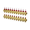 Danfoss Fussbodenheizungs-Verteiler FHF-11F 11 Kreise, mit Durchflussanzeige 088U0531