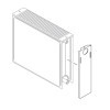 Buderus Seitenteil Plan V 20/22 600mm für Ventilheizkörper mit planer Front bis Baujahr 2013 6508454