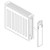 Buderus Seitenteil Profil V 21S 300mm für Ventilheizkörper mit profilierter Front bis Baujahr 2013 6508519