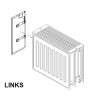Buderus Seitenteil Profil Links V 33 600mm für Ventilheizkörper mit profilierter Front bis Baujahr 2021 6508584