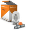 Heimeier Set 2 Thermostatkopf K eco und Thermostatventil Eclipse DN10, Durchgang 9696-25.800