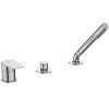 Ideal Standard Tonic II 3-Loch-Badearmatur ohne Wanneneinlauf, mit Handbrause, chrom A6349AA