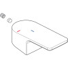 Ideal Standard Griff, 25er, komplett, Logo ISI A861308AA