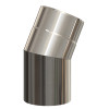 Atec 30 Grad-Bogen DN80/125 Edelstahl blank 701714