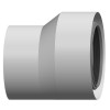 Atec Erweiterung D80/125_DN100/150 exzentrisch Edelstahl weiß 712798