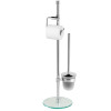 Avenarius Design-Ständer WC  mit Papierhalter und Toilettenbürstengarnitur 9104505010
