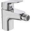 Ideal Standard Bidetarmatur Ceraflex, Ausladung 114mm mit Ablaufgarnitur aus Kunststoff, chrom B1718AA
