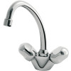 Ideal Standard Alpha Waschtischarmatur mit hohem Auslauf Niederdruck chrom, Kette B2037AA