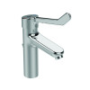 Ideal Standard Ceraplus 2 Waschtischarmatur Grande mit Klinikhebel mit Ablaufgarnitur chrom, Ausladung 123mm BC105AA