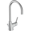 Ideal Standard Waschtischarmatur Ceraline, mit hohem Auslauf mit Ablaufgarnitur, Ausladung 160mm, Chrom BC195AA