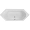 Belli Antilla Sechseck-Badewanne L: 190 B: 80 H: 44,5cm 0020132000001