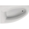 Belli Silver Raumspar-Badewanne L: 160 B: 100 H: 42cm 0020240000001 weiß Ausfuehrung links