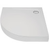 Belli Arenal R Viertelkreis-Duschwanne L: 80 B: 80 H: 2,5cm R 50 0030015025001 weiß, mit Schürze und Stellfüssen, Bauhöhe 14cm