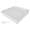 Belli Duschwannenträger für Tino E 100x100 SD93032