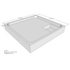 Belli Duschwannenträger für Tia E 90x90 SD94094