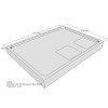 Belli Duschwannenträger für Flat E 120x90 SD94112