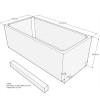 Belli Badewannenträger für Malibu Eco 150x75 SW84258