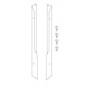 Bosch Abdeckblech seitlich links und rechts Installationszubehör SF 10 7738112130