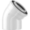 Bosch Luft-/Abgasbogen 45 Grad, d: 60/100mm Abgaszubehör FC-CE60-45 7738112501