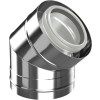Bosch Bogen konzentrisch d: 80/125, 45 Grad Edelstahl Abgaszubehör FC-CE80-45 7738112701