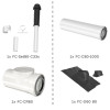 Bosch Abgas-Paket Dachdurchgang 80/125 schwarz, raumluftunabhängig Abgas-Standardpaket BOPA FC19 7739617761