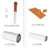 Bosch Abgas-Paket Dachdurchgang 60/100 rot, raumluftunabhängig Abgas-Standardpaket BOPA FC40 7739619192