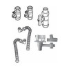 Buderus AS7-AP Anschluss-Set 7, Aufputz GA-BS, Siphon, HA, U-Flex, Speicher unten 7736613434