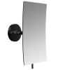 Emco Kosmetikspiegel Round 3-fach, Klebeadapter 132x208mm schwarz 109413337 
