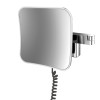 Emco LED-Kosmetikspiegel Evo 5-fach, 2-armig 209x209mm chrom, Stecker, 2 Schalter, Farbwechsel, dimmbar 109506051 
