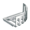 Emco Eckwandkorb System2 mit verdeckter Wandbefestigung, 200 x 100 x 65mm, chrom 354500133 