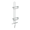 Emco Wandetagere System2 2 Körbe und Duschwischer chrom 356600108 
