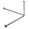 Emco Duschvorhang-Set System2 2 Duschvorhangstangen 800mm, 2x Duschvorhangstange 2x Befestigung, 16x Ringe, chrom 358700120 