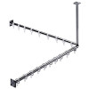 Emco Duschvorhang-Set System2 2 Duschvorhangstangen 900mm, 2x Duschvorhangstange 2x Befestigung, 18x Ringe, chrom 358700121 