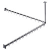Emco Duschvorhang-Set System2 2 Duschvorhangstangen 1200mm, 2x Duschvorhangstange 2x Befestigung, 24x Ringe, chrom 358700123 