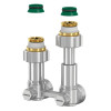 Flamco Hahnblock EXCLUSIV Eck Teleskop ET/50 G3/4i x G3/4a mit Nippel,Konus F10086