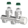 Flamco Design-Ventilarm. Variocon, schwenkbar G3/4i x G3/4a hhochglanz verchromt mit Nippel,Konus F12019