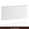 Kermi Heizkörper x-therm +e Profil horizontal Typ 21 H: 60 L: 60cm Braun Metallic, mit Stecker, 750 Watt F1E21060060M30464K