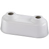 Flamco Doppelrosette hoch 10-22mm x Achsabstand 35mm Kunststoff weiß F44201