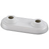 Flamco Doppelrosette flach 10-22mm x Achsabstand 50mm Kunststoff weiß F44214