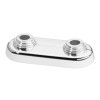 Flamco Design-Doppelrosette flach 10-22mm x Achsabstand 50mm Kunststoff verchromt F44234