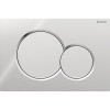 Geberit Sigma01 Betätigungsplatte, für 2-Mengen-Spülung hochglanz verchromt / mattverchromt 115.770.KA.5
